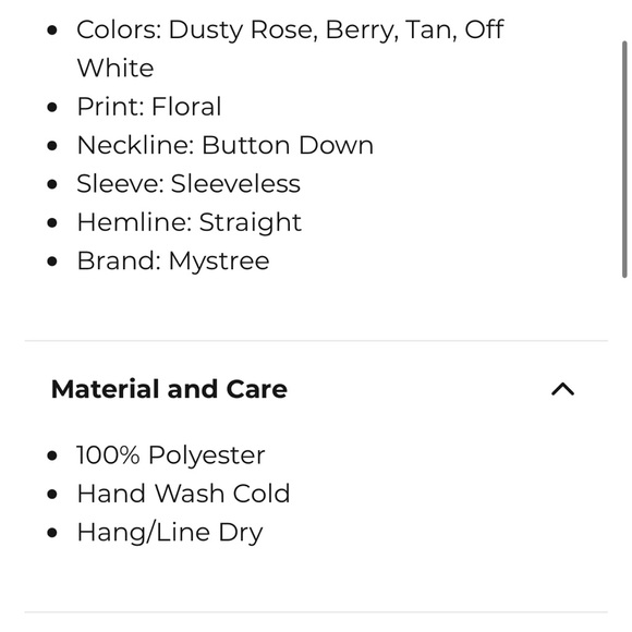 Mystree Floral Button-Up Sleeveless Blouse - Pink and Cream, Size Small - Picture 8 of 11